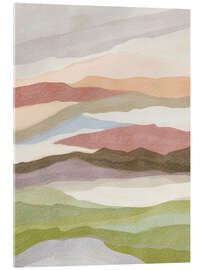 Tableau en verre acrylique Serene Abstract