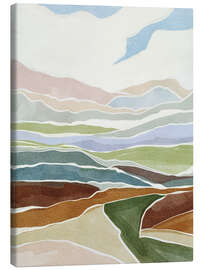 Leinwandbild Abstract Rolling Hills - Nikita Jariwala