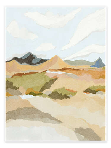 Poster Serene Desert Canvas