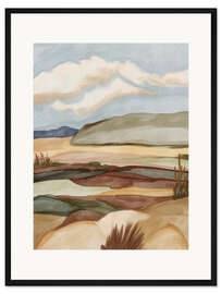 Gerahmter Kunstdruck Südwestliche Landschaft