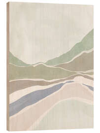 Holzbild Sanfter Hügelcharme - Nikita Jariwala