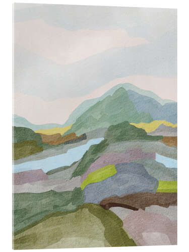 Quadro em acrílico Abstract Mountainscape