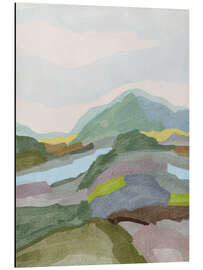 Alubild Abstrakte Berglandschaft