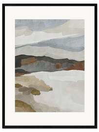 Ingelijste kunstdruk Earthy Landscape