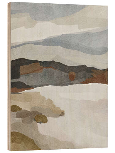 Cuadro de madera Earthy Landscape