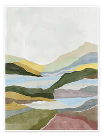 Wall print Misty Hills - Nikita Jariwala