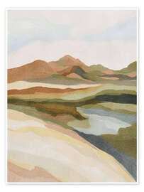 Wall print Ethereal Southwestern mountain - Nikita Jariwala