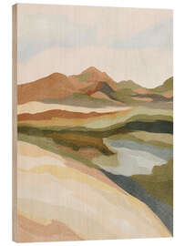 Cuadro de madera Ethereal Southwestern mountain - Nikita Jariwala