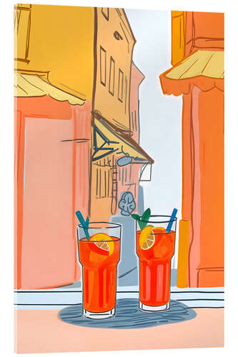 Acrylglasbild Zwei Aperol Spritz, bitte!