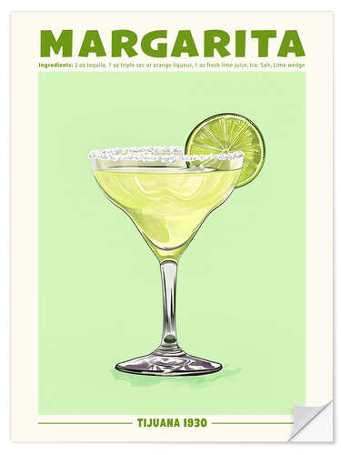 Selvklebende plakat Margarita, Tijuana 1930