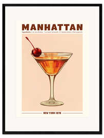 Framed art print Manhattan, New York 1876