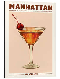 Magnettafel Manhattan, New York 1876