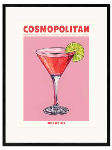 Impression artistique encadrée Cosmopolitan, New York 1970