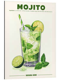 Aluminium print Mojito, Havana 1890