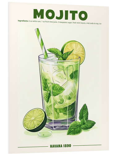 Foam board print Mojito, Havana 1890