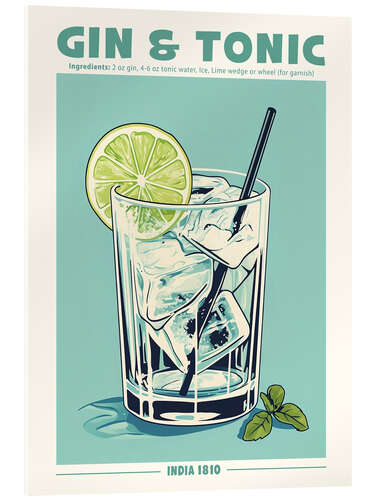 Acrylic print Gin and Tonic, India 1810