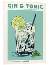 Foam board print Gin and Tonic, India 1810