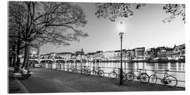 Acrylglasbild Basel in der Schweiz bei Nacht - Dieterich Fotografie