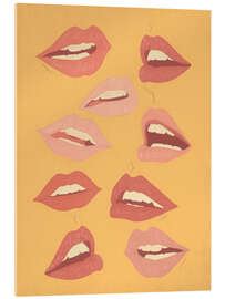 Acrylglasbild Playful Lips - ThingDesign