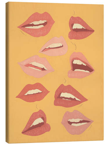 Tableau sur toile Playful Lips