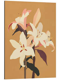 Alubild White Lilies