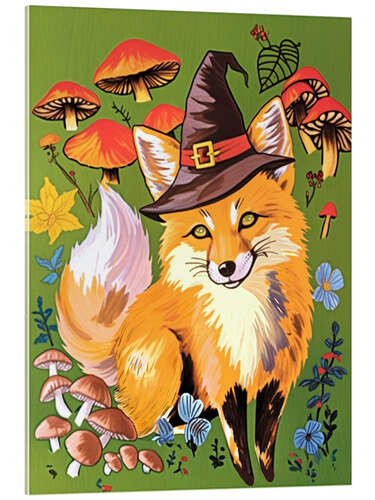 Acrylglasbild Der Fuchs ist eine Hexe