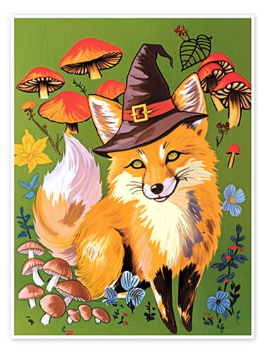 Poster The Fox is a Witch