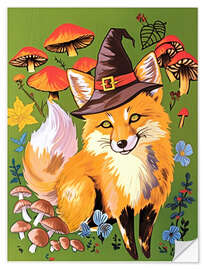 Wandsticker Der Fuchs ist eine Hexe