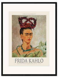 Innrammet kunsttrykk Self-Portrait With Braid, 1941 II