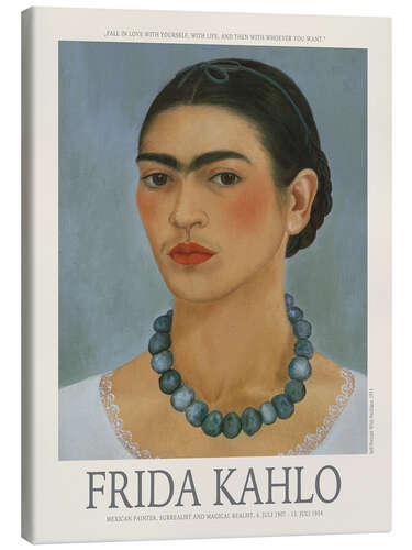 Canvas-taulu Self-Portrait with Necklace, 1933 II