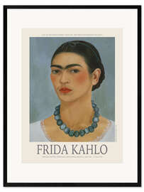 Ingelijste kunstdruk Self-Portrait with Necklace, 1933 II