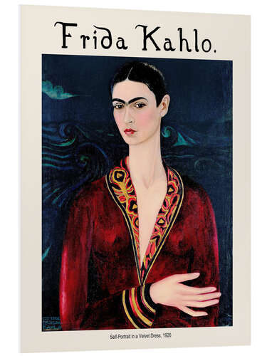 PVC-tavla Self-portrait in a velvet dress, 1926 II