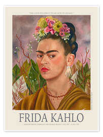 Wandbild Selbstbildnis, Dr. Eloesser gewidmet II - Frida Kahlo