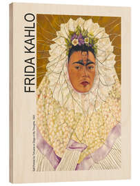 Print på træ Self-portrait as Tehuana or Diego in my thoughts, 1943 II