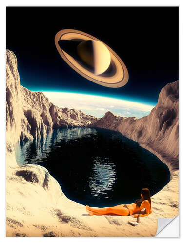 Wall sticker Moon Pool