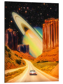 Quadro em plexi-alumínio Road Trip To Saturn - Taudalpoi
