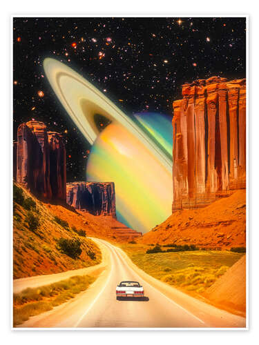 Plakat Road Trip To Saturn