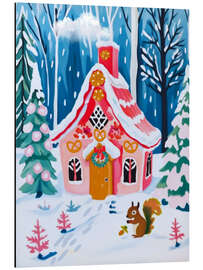Obraz na aluminium Pink Gingerbread House - Taika Tori