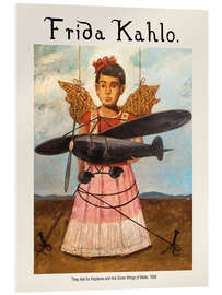 Obraz na szkle akrylowym They Ask for Airplanes and Are Given Wings of Matte, 1938 II - Frida Kahlo