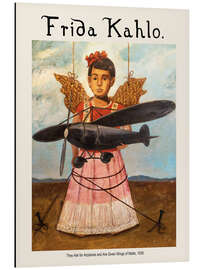 Tableau en aluminium They Ask for Airplanes and Are Given Wings of Matte, 1938 II - Frida Kahlo