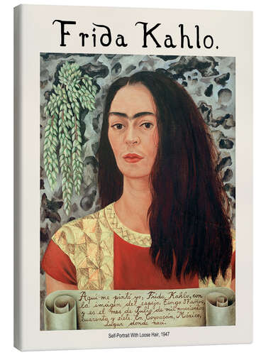 Canvas print Self-Portrait With Loose Hair, 1947 II