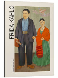 Print på aluminium Frida and Diego Rivera, 1931 II