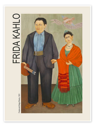 Poster Frida and Diego Rivera, 1931