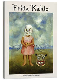 Canvas print She Plays Alone or Girl With Death Mask II