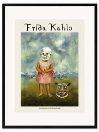 Framed art print She Plays Alone or Girl With Death Mask II
