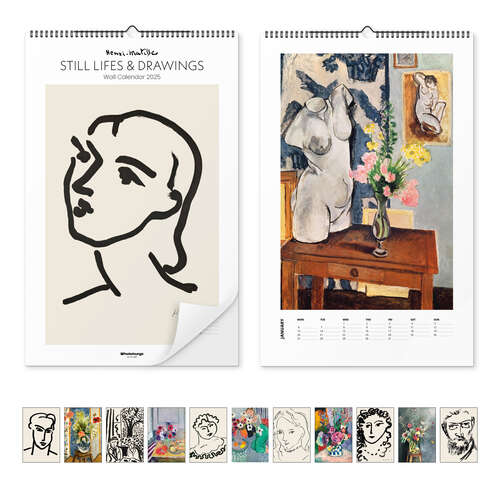 Kalendarz ścienny Henri Matisse Calendar - Still Lifes & Drawings 2025