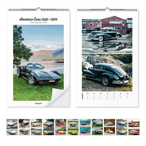 Wandkalender American Cars Kalender 2025