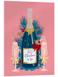 Akryylilasitaulu Christmas Champagne - Taika Tori