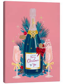 Quadro em tela Christmas Champagne - Taika Tori