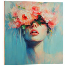 Quadro de madeira Kiss me in May - DejaReve